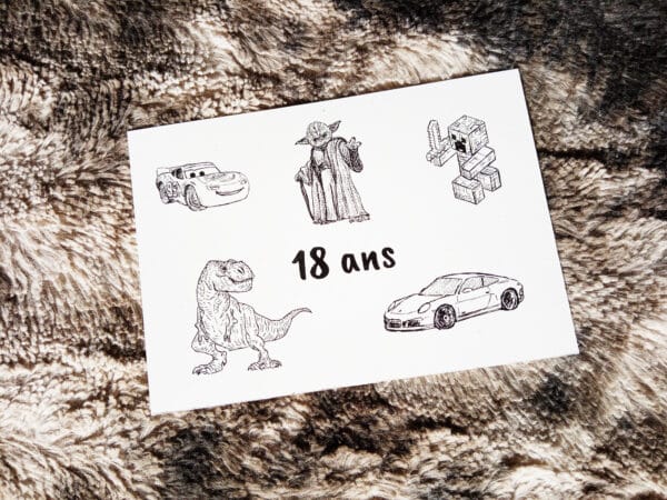 Carte personnalisée invitation anniversaire