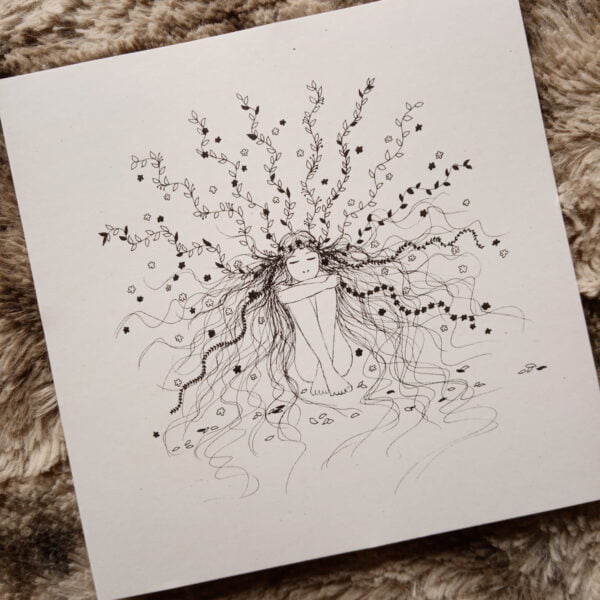 Carte nature en dormance, magicienne
