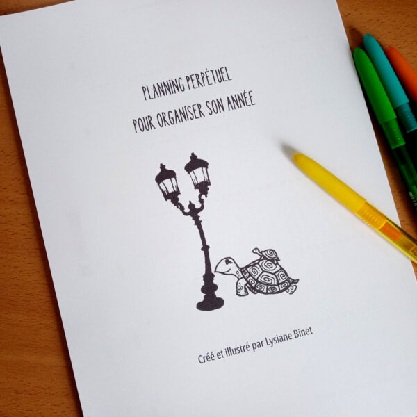 Kit calendrier planning perpétuel - Les dessins de la lutine
