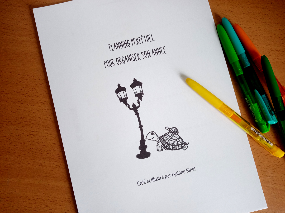 Kit calendrier planning perpétuel - Les dessins de la lutine