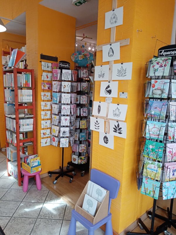 Exposition "Imagine" à la librairie Au fil des pages à Guéret, Parcours des arts 2024