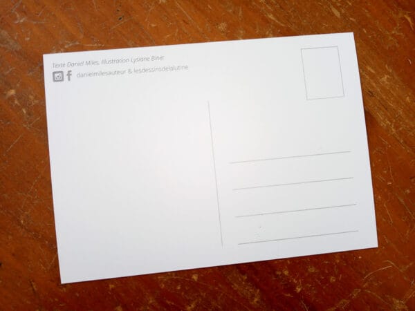Carte postale Haïku, petite fée luciole