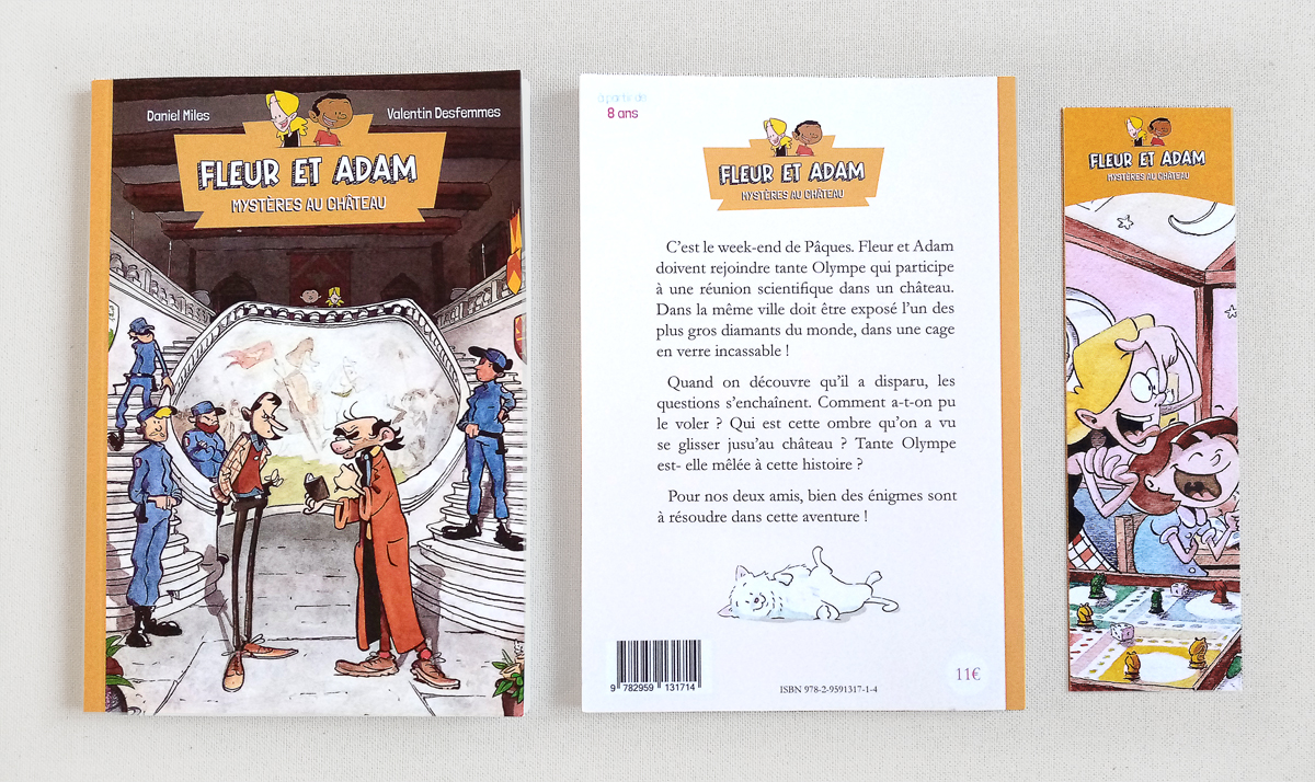 Les aventures de Fleur et Adam - Mystères au château, par Daniel Miles et Valentin Desfemmes