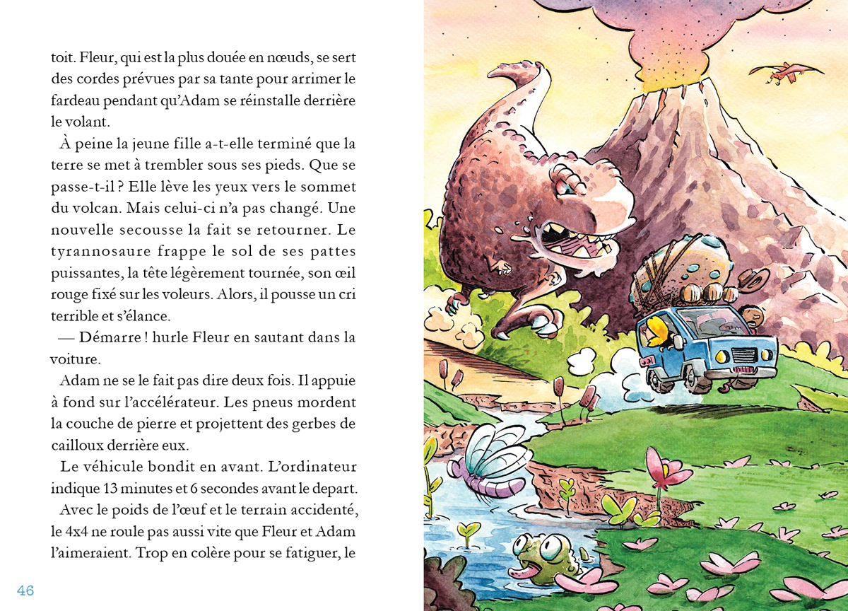 Les aventures de Fleur et Adam - Voyage temporel, par Daniel Miles et Valentin Desfemmes, Extrait