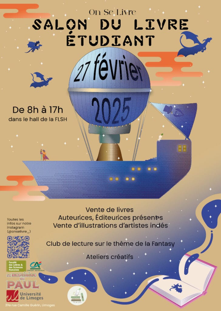 Salon du livre étudiant à Limoges, février 2025