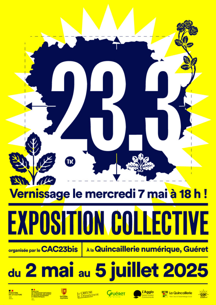 Exposition collective 23.3 à la Quincaillerie numérique à Guéret