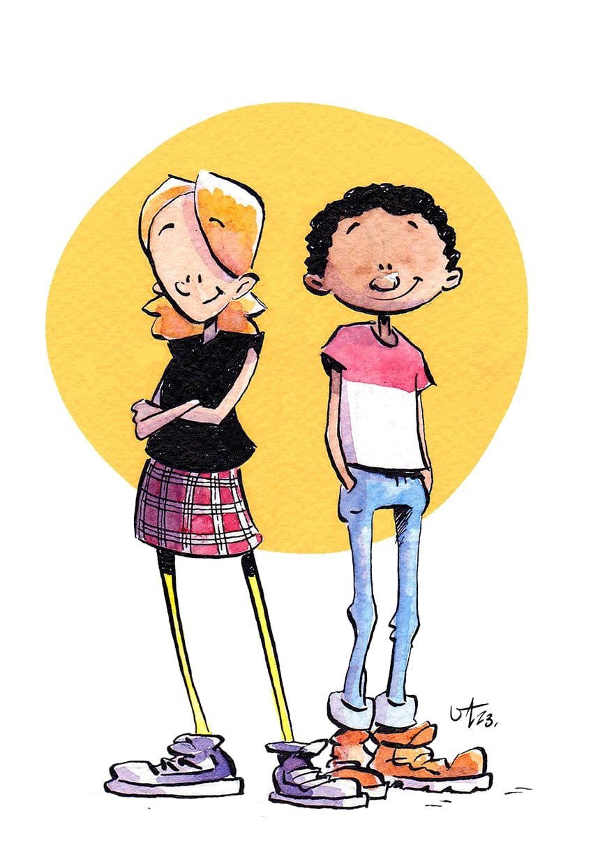 Fleur et Adam, par Daniel Miles et Valentin Desfemmes