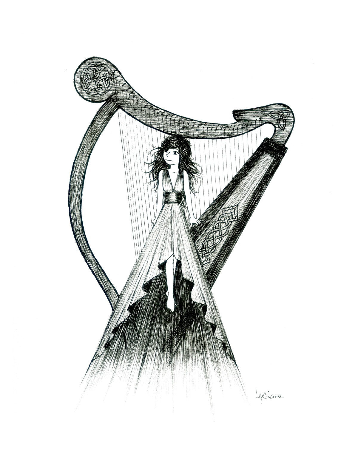 Féerie musicale, dessin original Lysiane Binet