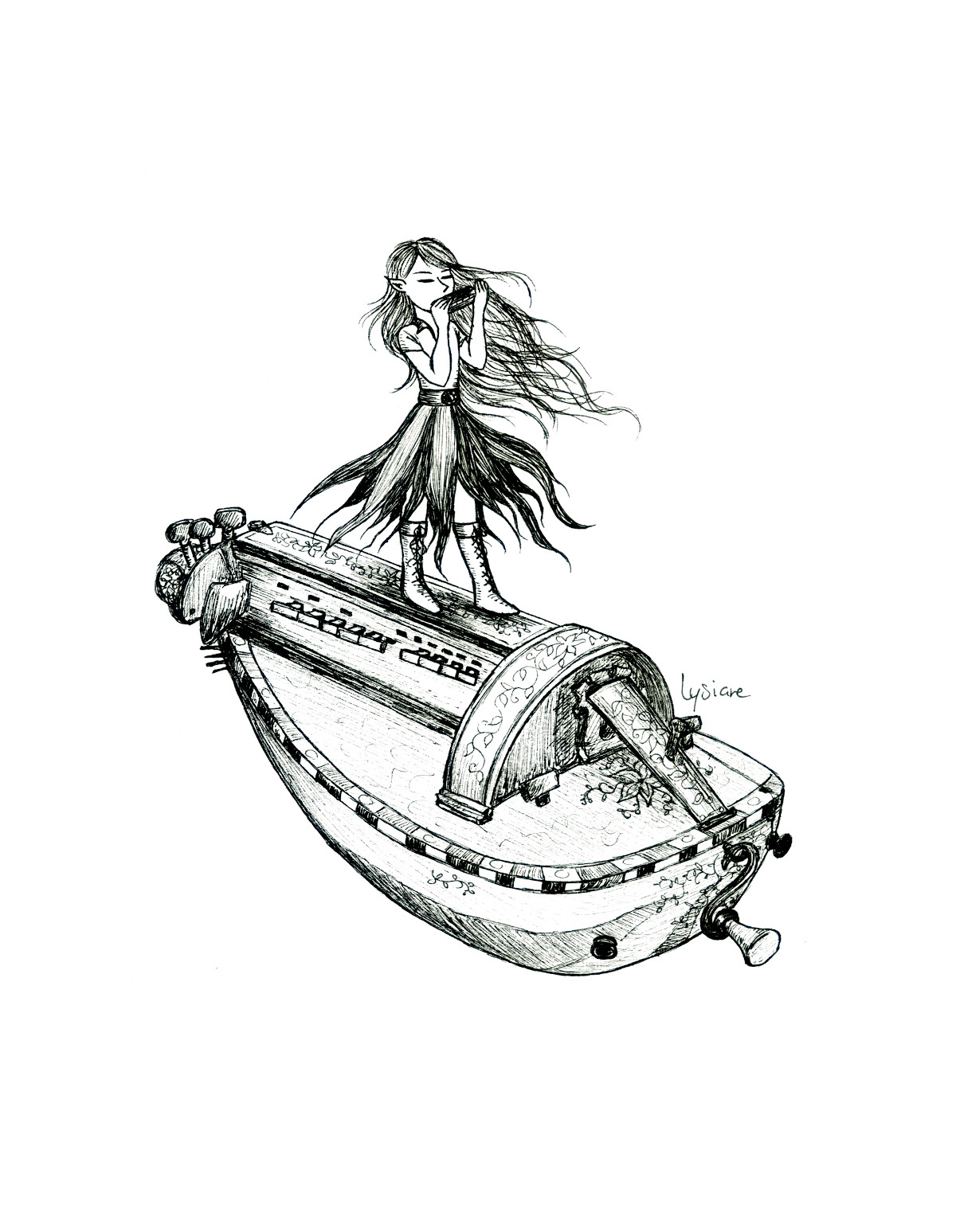 Harmonies, dessin original Lysiane Binet