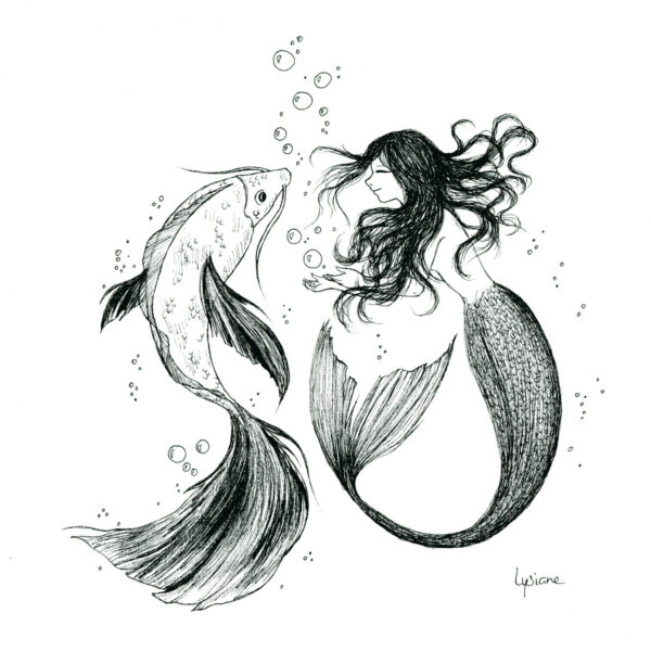 Oxygène, dessin original Lysiane Binet
