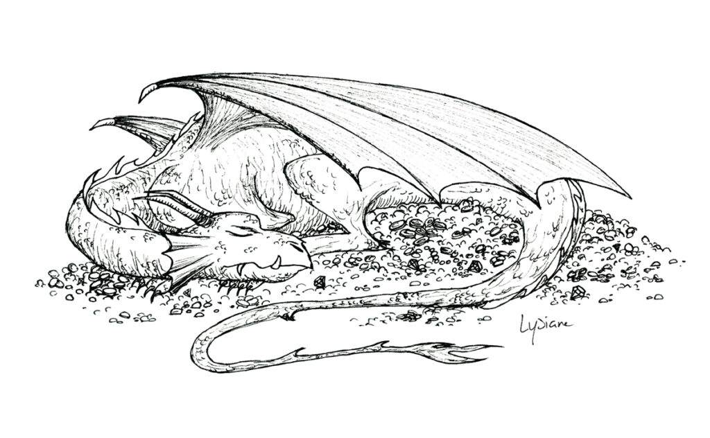 Le dragon sur son tas d'or, Lysiane Binet