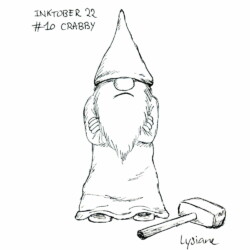 Inktober 2022 - Crabby, Lysiane Binet