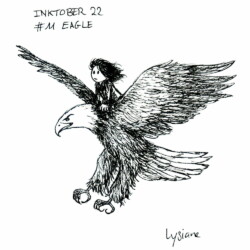 Inktober 2022 - Eagle, Lysiane Binet