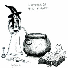 Jour 12 : Oublier Inktober 2022 - Forget, Lysiane Binet
