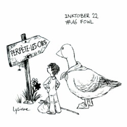 Inktober 2022 - Fowl, Lysiane Binet