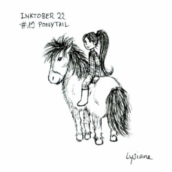 Inktober 2022 - Ponytail, Lysiane Binet