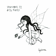 Jour 24 : Fée Inktober 2022 - Fairy, Lysiane Binet