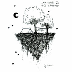 Jour 28 : Camping Inktober 2022 - Camping, Lysiane Binet