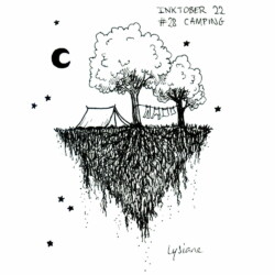 Inktober 2022 - Camping, Lysiane Binet
