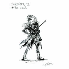 Jour 30 : Engrenage Inktober 2022 - Gear, Lysiane Binet