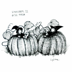 Jour 31 : Ferme, cultiver Inktober 2022 - Farm, Lysiane Binet