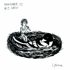 Jour 9 : Nid Inktober 2022 - Nest, Lysiane Binet