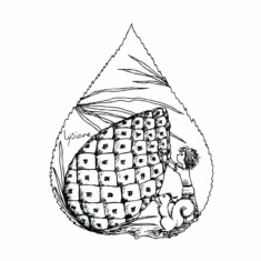 Jour 29 : Enorme, sur feuille de peuplier de l'Ouest Inktober 2023 - Massive, Lysiane Binet