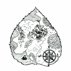 Inktober 2023 - Map, Lysiane Binet