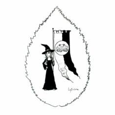 Jour 8 : Crapaud, sur feuille de charme Inktober 2023 - Toad, Lysiane Binet