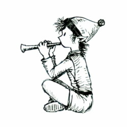 Lutin dessiné à l'occasion de l'Inktober 2023, Lysiane Binet