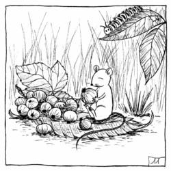 Inktober 2024 - Snacks, Lysiane Binet