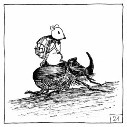 Inktober 2024 - Rhinoceros, Lysiane Binet