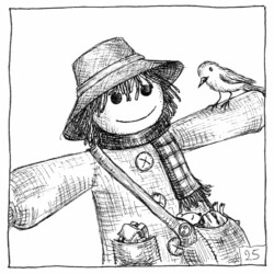 Inktober 2024 - Scarecrow, Lysiane Binet